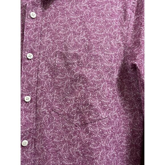 Apt 9 Untucked Slim Fit Premier Flex Performance Button Up Shirt Men Med Pink - Picture 3 of 6